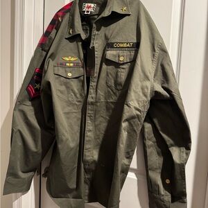 Men's Military Field Jacket - Olive size 5xl